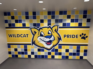 Arcon Maecker Wall Mural Wildcat Pride Stairwell Graphic