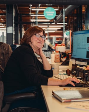 Amanda Eich at Desk