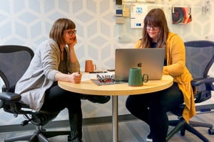 Amanda and Julia Brainstorm