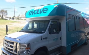Front of Evolve Vehicle Wrap