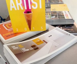 Brochures and Card on Display