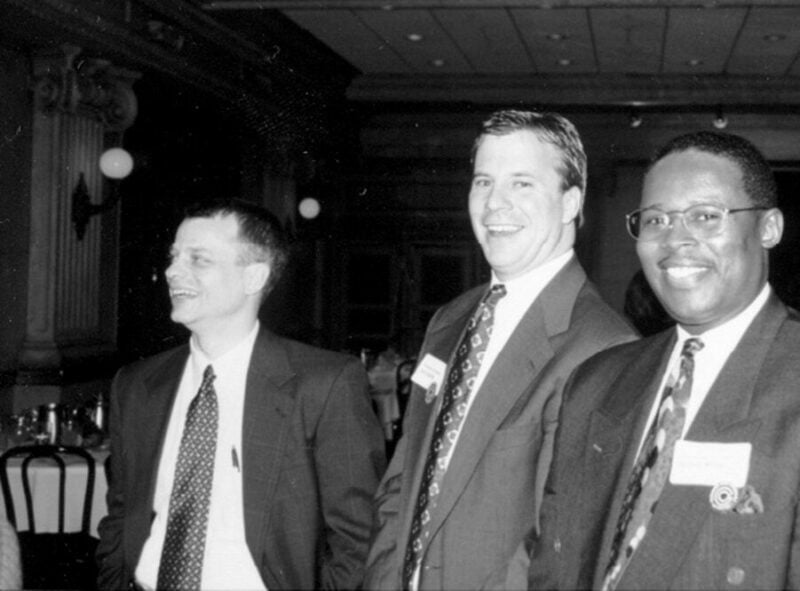 Carl Hansen and Joe Cushing at a Networking Event