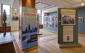 BANNER STAND DISPLAY AT SULLIVAN CENTER