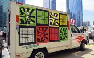 Close Up AIGA Truck Side
