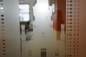 DETAILED CLOSE UP OF CUSTOM CUT FILM