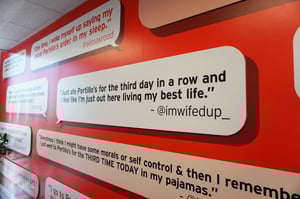 TWEETS REPURPOSED FOR VINYL WALL GRAPHICS