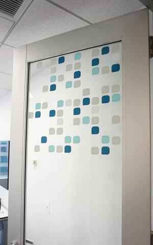 DISCREET VINYL DOOR BRANDING INSTALLED AT PARETO INTELLIGENCE