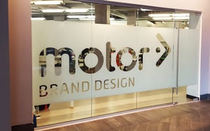 Decorative Privacy Film at Motor Entrance