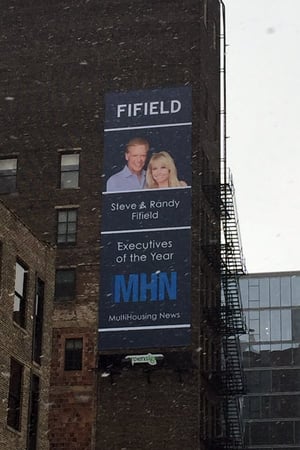 Fifield Banner Printed Installed to Building Exterior