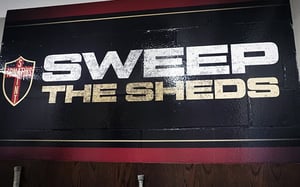 GAMEPLAN CREATIVE SWEEP THE SHEDS WALL GRAPHIC