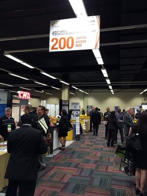 Hanging Banner At Trade Show