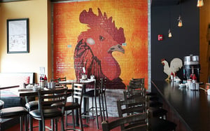 Honey-Jam-Frame-and-Rooster-Wall-Graphic