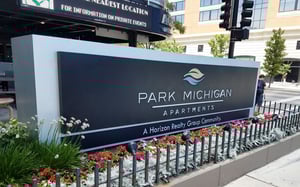 Horizon-Momument-Sign-for-Park-Michigan-Apartments-Side-View