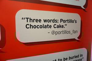 POSITIVE TWEET INSTALLED TO VINYL WALL GRAPHIC