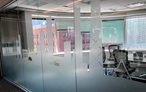 PRIVACY FILM INSTALLED IN PARETO INTELLIGENCE CONFERENCE ROOM