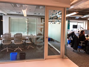 VINYL DECALS AND ROOM NAME INSTALLED AT PARETO INTELLIGENCE
