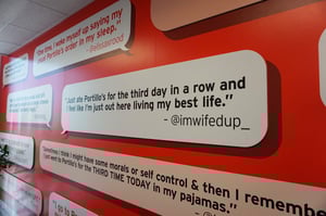 WALL GRAPHICS INJECT PERSONALITY WITH TWEETS