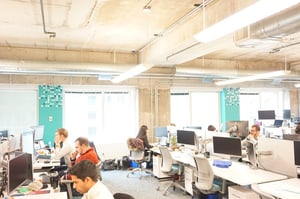 COLUMN DECALS INSTALLED AT PARETO INTELLIGENCE