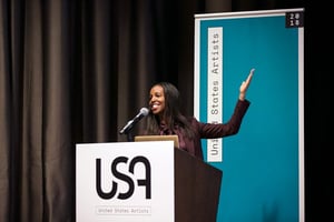 2018 UNITED STATES ARTISTS ASSEMBLY (WITH GRAPHICS PRINTED BY CUSHING). PHOTOS COURTESY OF BRAXTON BLACK/ THE BMP FILM CO.