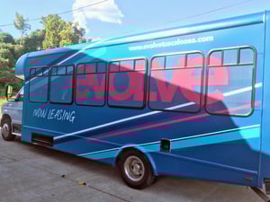 Evolve Vehicle Wrap Enhances Mobile Awareness