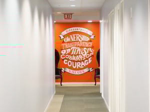 Wall Graphic Wide Image Down Hall