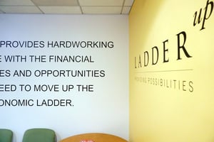 Wall Graphics and Lettering at Ladder Up