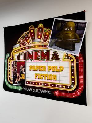 Customer Service Week Promo poster in the style of a movie poster featuring Pulp Fiction