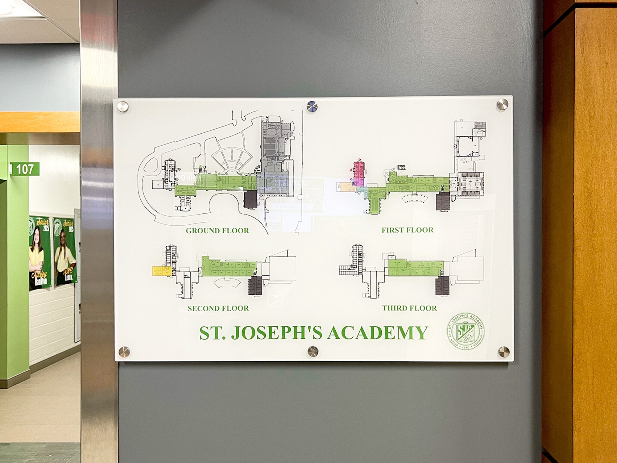 Building Identification Panel School Emergency Preparedness Signage