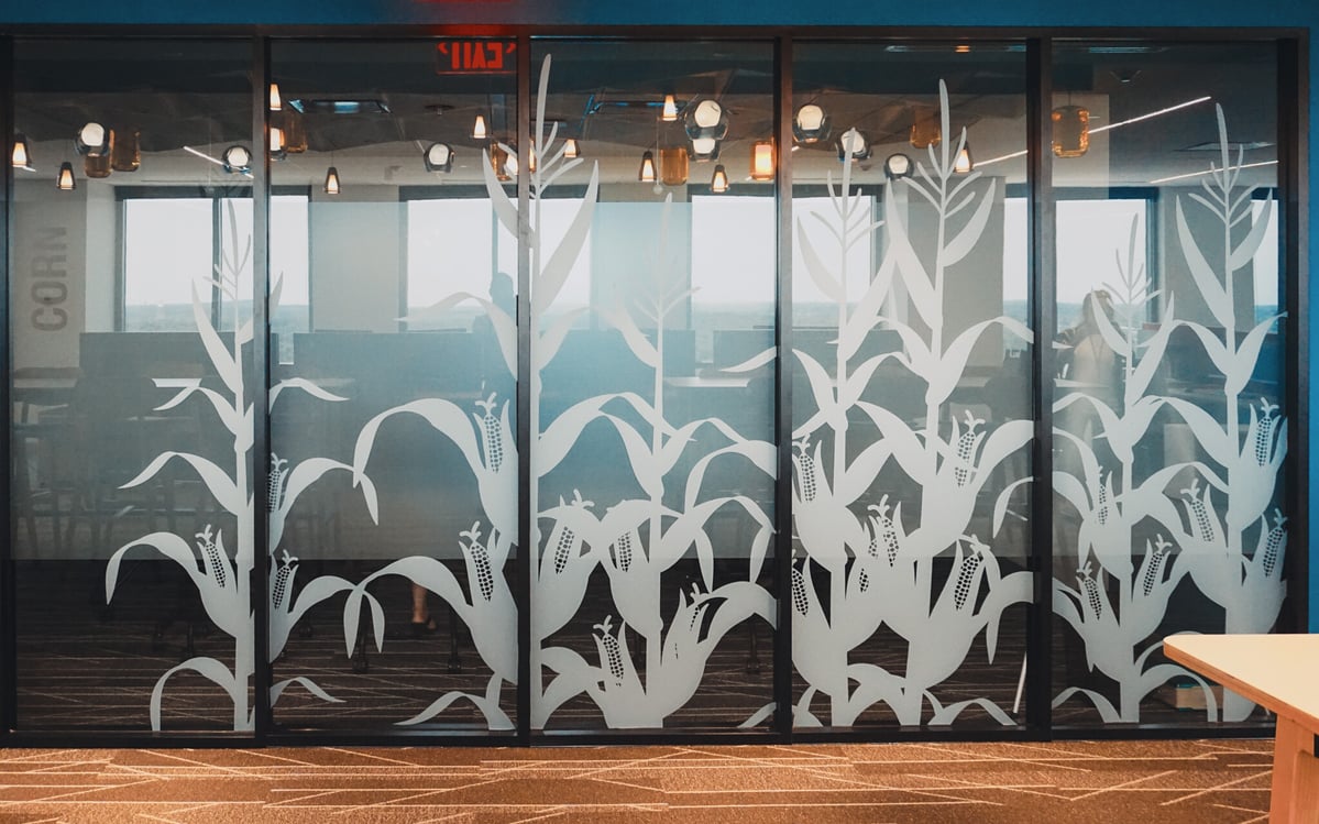 Frosted Privacy Vinyl Film For Windows & Office Doors | Cushing
