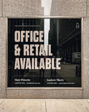 Office and Retail Space Window Graphic