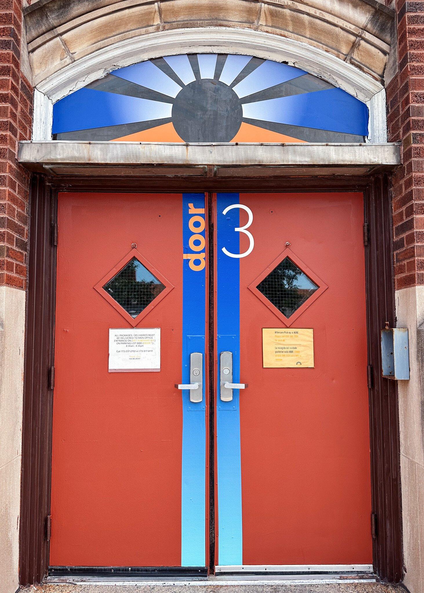 Horizon Academy Exterior Door 3, with school branding