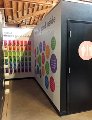 Event Graphics Outside Washroom