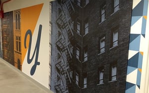 COLORFUL WALL GRAPHICS PRINTED AND INSTALLED