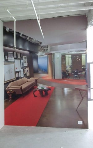 LEASING CENTER WRAPPED COLUMN