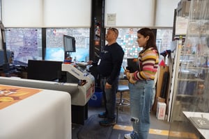 Mariano and Student Teaching the Zund Open House