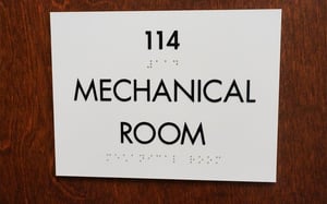 Mechanical Room ADA Signage YOU