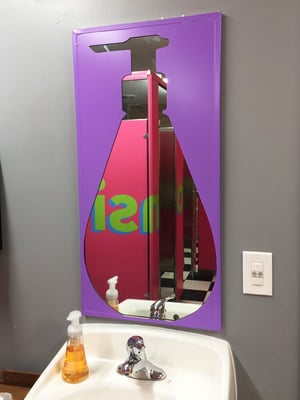 Printed and Installed Mirror Decals