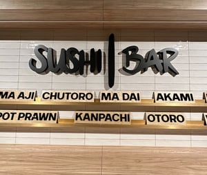 Sushi Bar Restaurant Menu Board Dimensional Signage-1