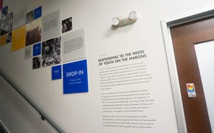 Wall Graphics along Steps