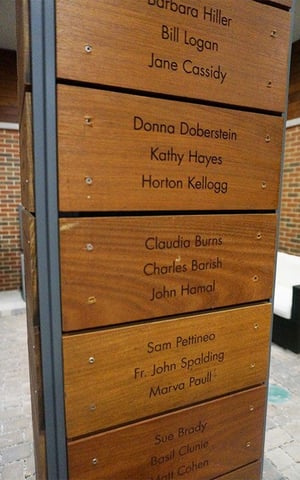 Wall Graphics along Steps