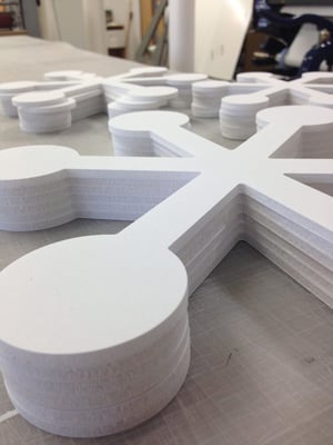 Foam contour cut