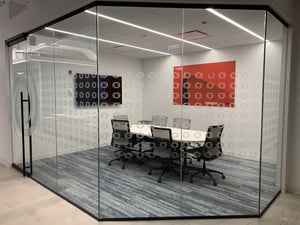 Window Graphics in Office Conference Room