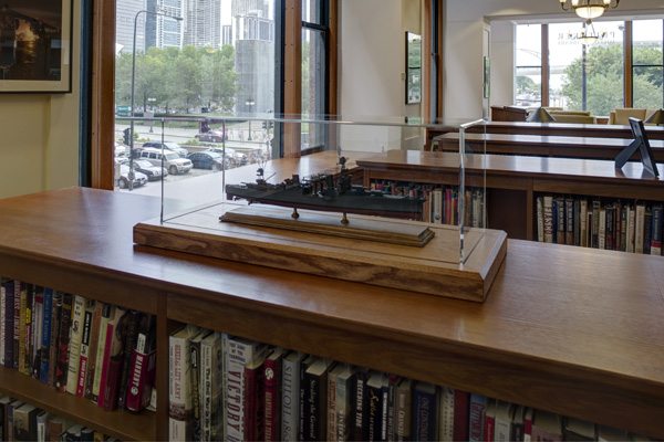Pritzker Military Library Acrylic Case Artifact