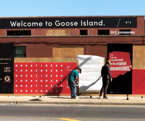 Welcome to Goose Island Block Welcome to Goose Island Block